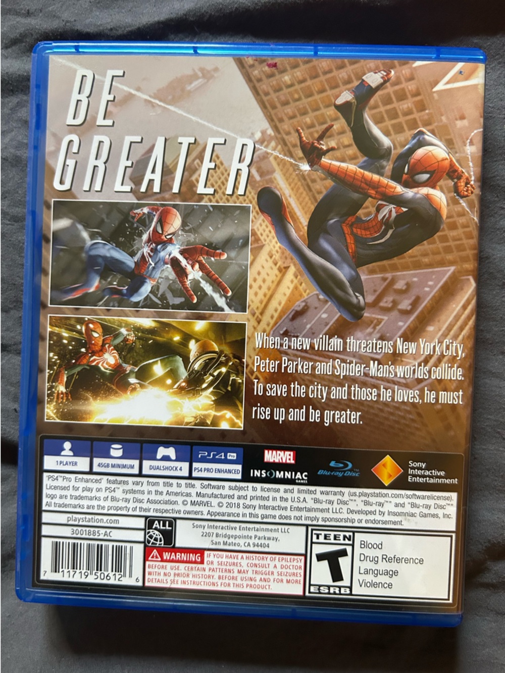 PS4 Marvel Spider-Man Game - Picture 3 of 3